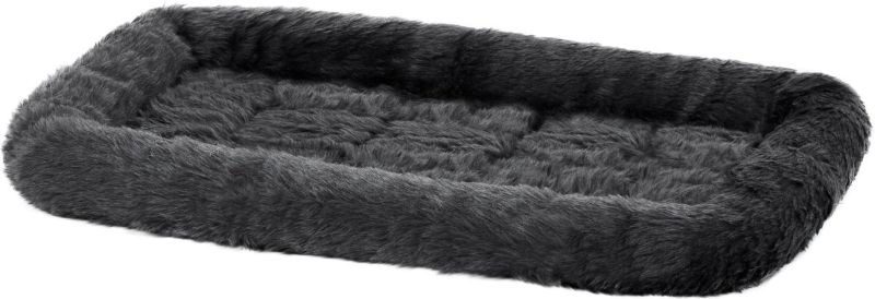 Photo 1 of 22L-Inch Black Dog Bed or Cat Bed w/ Comfortable Bolster | Ideal for XS Dog Breeds & Fits a 22-Inch Dog Crate