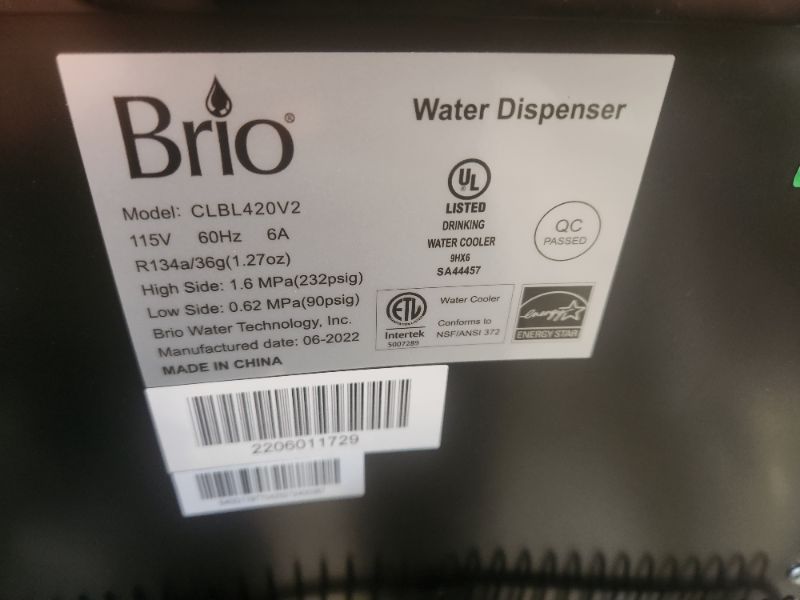 Photo 5 of Brio Bottom Loading Water Cooler Water Dispenser – Essential Series - 3 Temperature Settings - Hot, Cold & Cool Water - UL/Energy Star Approved
