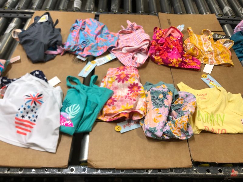 Photo 1 of BAG LOT OF GIRL SWIM SUITS 10 PIECES  --- SIZE 4/5