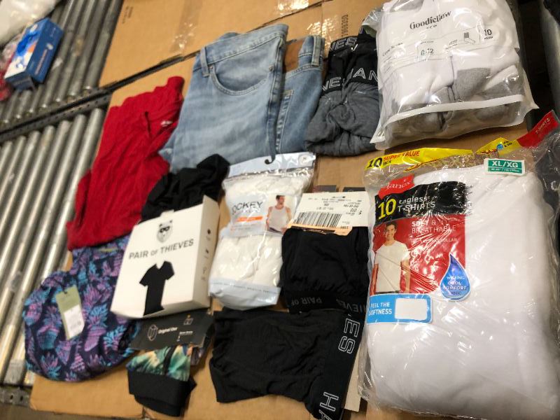 Photo 1 of BAG LOT OF MENS CLOTHING - DIFFERENT STYLES AND SIZES- 11 ITEMS -- SOLD AS IS --