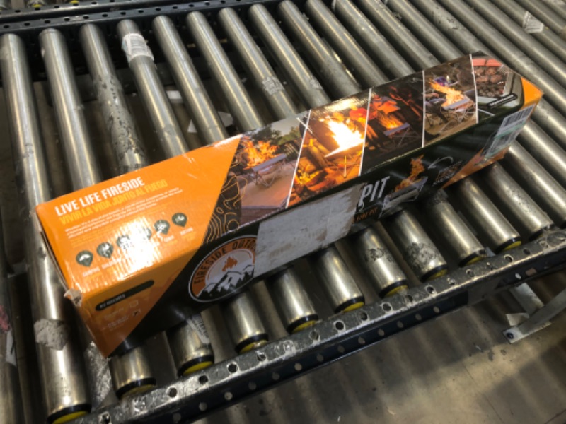 Photo 1 of Pop-Up Fire Pit | Portable and Lightweight | Fullsize 24 Inch | Weight 8 lbs. | Never Rust Fire Pit | Included Heat Shield for Leave No Trace Fires (Pop-Up Fire Pit + Heat Shield)