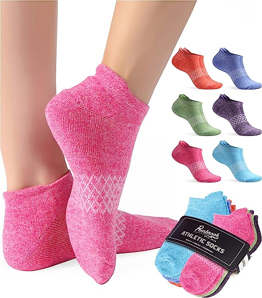 Photo 1 of Pembrook Cute Ankle socks for Women - 6 Pairs Low Cut Socks Women | Womens Athletic Socks | Running Socks Womens
