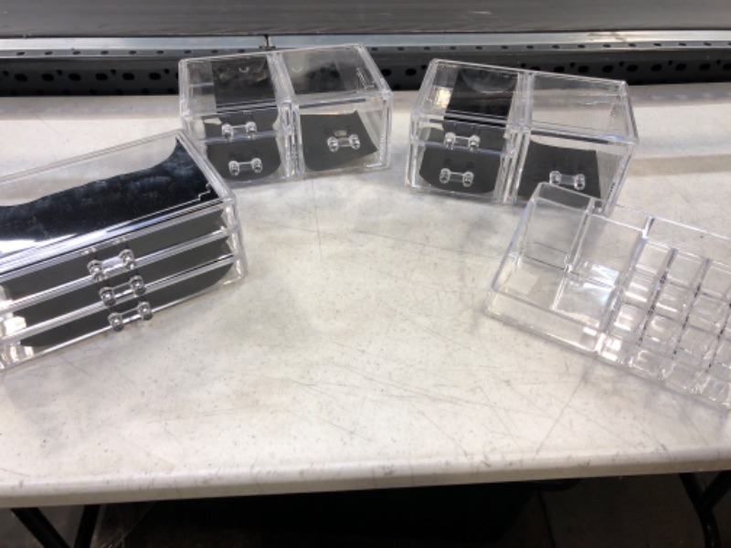 Photo 1 of 4PCS Clear Makeup Organizers