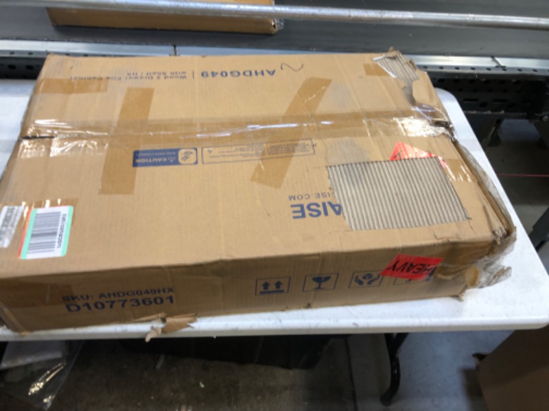 Photo 1 of DEVAISE 2 Drawer File Cabinet, Mobile Printer Stand with Open Storage Shelf, Wood Filing Cabinet fits A4 or Letter Size for Home Office, Greige Greige 2 drawer with shelf