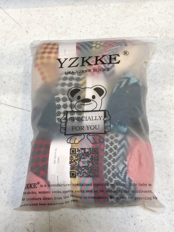 Photo 3 of YZKKE 5Pack Womens Vintage Winter Soft Warm Thick Cold Knit Wool Crew Socks, Multicolor, free size
