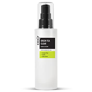 Photo 1 of [Coxir] Greentea Clear Emulsion 100ml(3.38 oz) for calming and hydrates skin - ++FACTORY SEALED++
