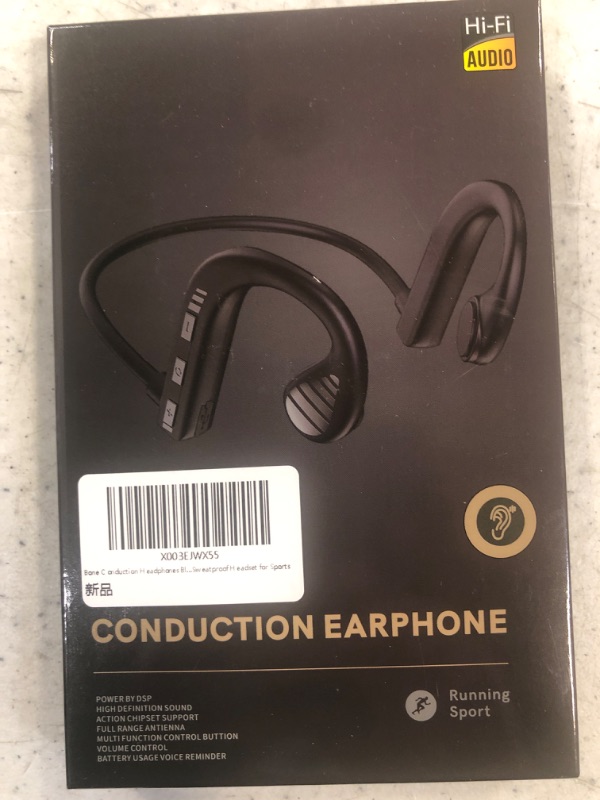 Photo 2 of Bone Conduction Headphones Bluetooth 5.1,Wireless Open Ear Headphones Waterproof Earphones,Sweatproof Headset for Sports