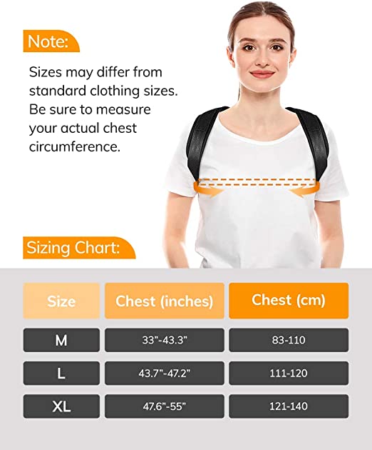 Photo 2 of AEVO Compact Posture Corrector for Men and Women, Adjustable Upper Back Brace for Clavicle Support, Neck, Shoulder, and Back Pain Relief, Invisible Comfortable Back Straightener, XL