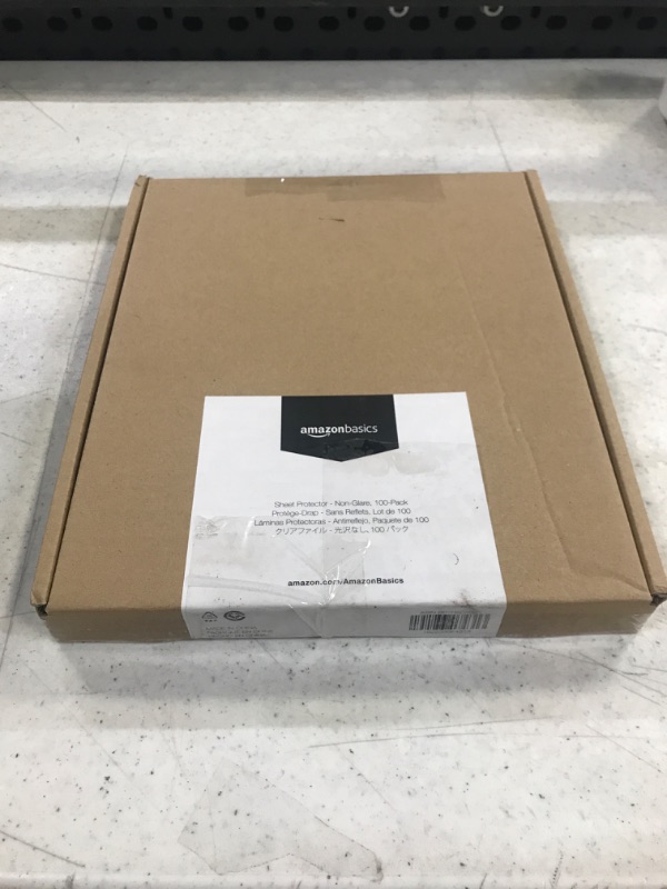 Photo 2 of Amazon Basics Sheet Protector - Non-Glare, 100-Pack 100 - Pack- Sealed