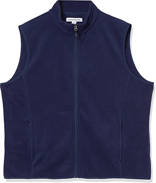 Photo 1 of ***BUNDLDE*** 2PK Amazon Essentials Men's Full-Zip Polar Fleece Vest
SIZE XXL (NAVY)
