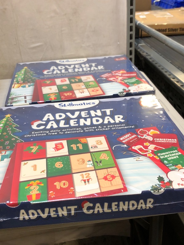 Photo 3 of Skillmatics Countdown to Christmas Advent Calendar 2022 | Holiday Gifts for 5 to 12 Years | Includes exciting daily activities, games & a personal Christmas tree to decorate with sticker ornaments 2 PACK (FCATORY SEALED)