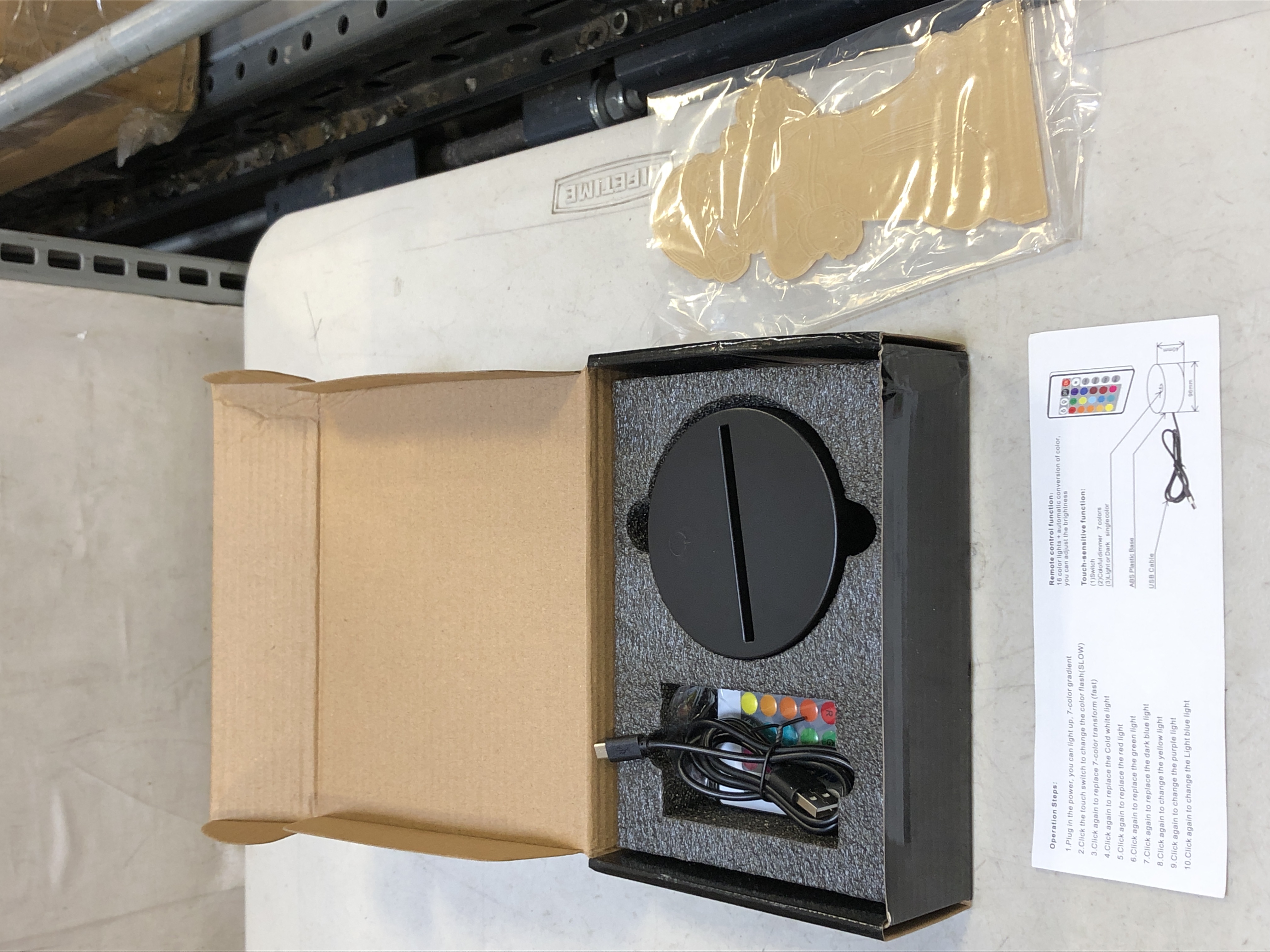 Photo 1 of Sealinnayi Super Mario Bros Anime Figure Cartoon 3D LED Optical Illusion Decoration Table Lamp 16 Colors Remote Control Acrylic Visual Night Light Easter Xmas Birthday Gifts for Kids