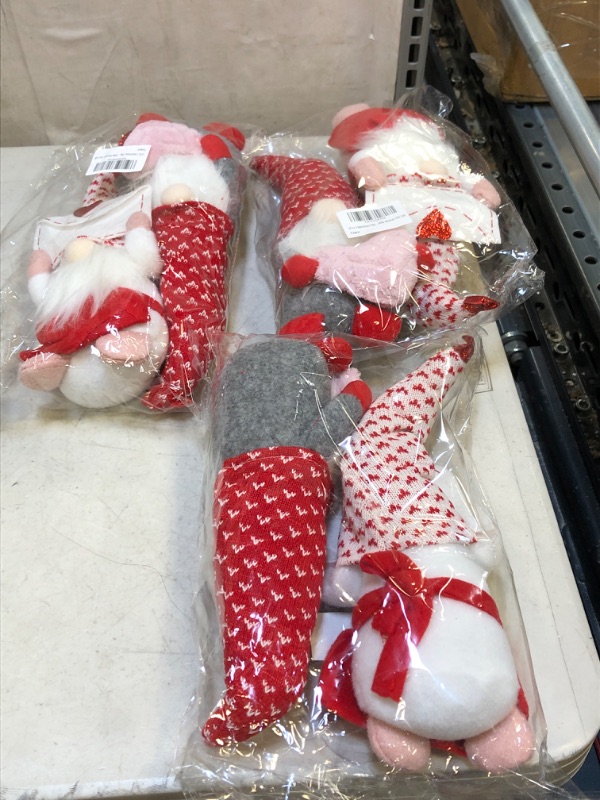 Photo 1 of 2Pcs Valentines Day Gnomes Decorations, Handmade Valentine Gnome Decor Mr & Mrs Swedish Tomte Stuffed Gnomes Plush Doll Knomes Ornaments for Girlfriend Wife Women Girl Home Table Shelf Gift 3 PACK (6PCS TOTAL)