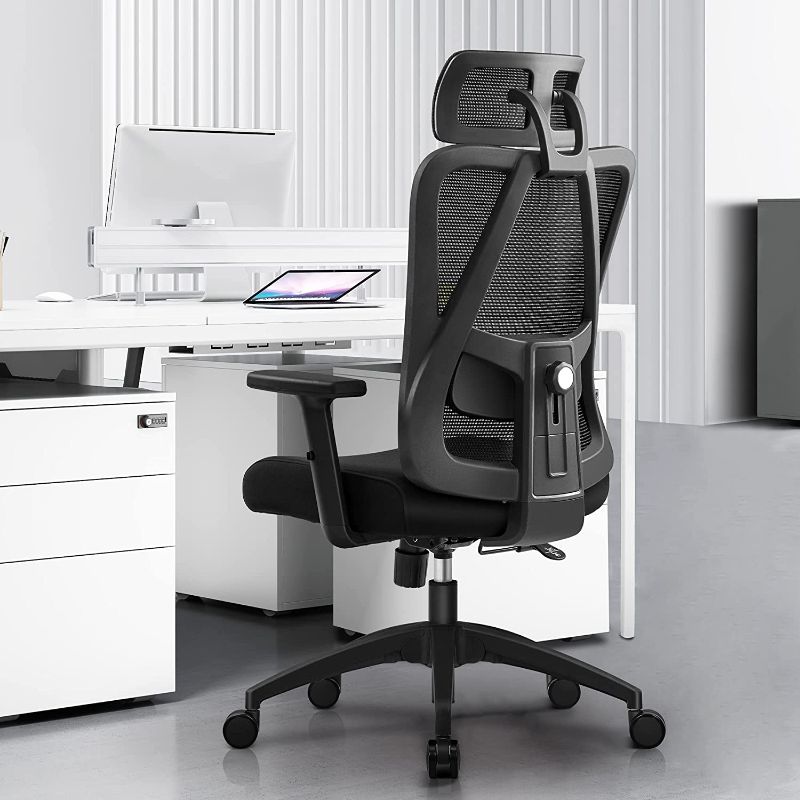 Photo 1 of Primy Ergonomic Office Chair,High Back Desk Chair with Adjustable Headrest with 2D Arms,Lumbar Support and PU Wheels,Big and Tall Office Chair for Home and Office,Tilt Function Computer Chair (18-H)
