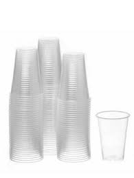 Photo 1 of 100 PCS PLASTIC CUPS DISPOSABLE 