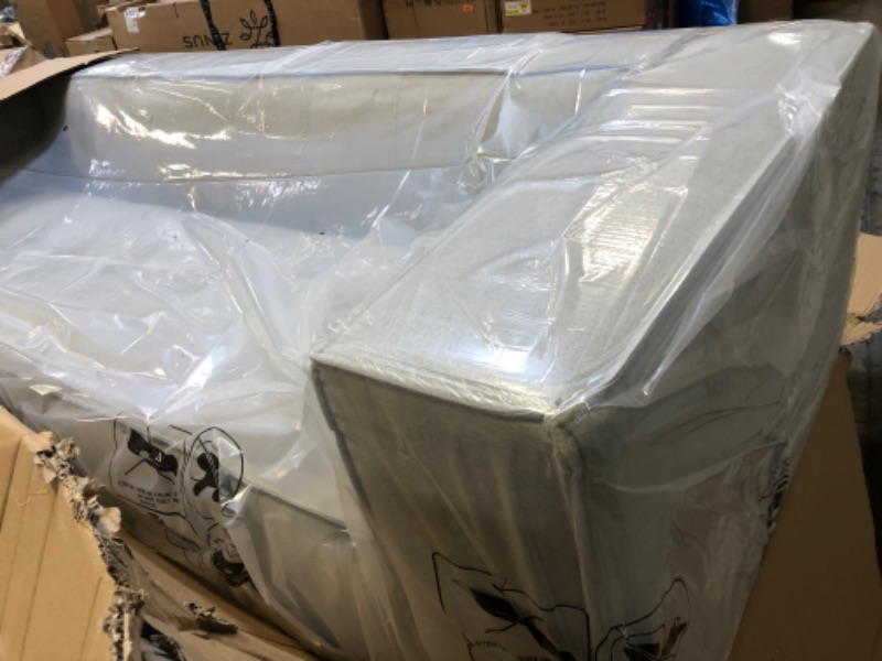 Photo 1 of Amazon Brand – Rivet Thomas Modern Upholstered Sofa Couch, 101.2"W, Grey
