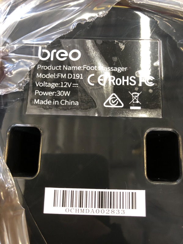 Photo 4 of Breo Foot Massager Machine with Heat, Shiatsu Deep Tissue Kneading, Rolling Massage for Relief, Fits Feet Up to Men Size 12 1 Count (Pack of 1) ------- FACTORY SEALED