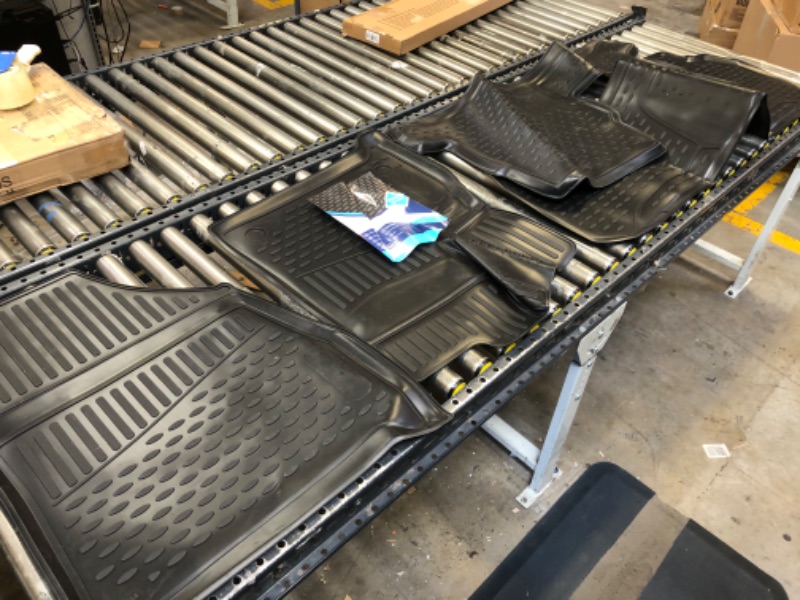 Photo 3 of Fits 2018-2023 Chevrolet Traverse Floor Mats Front & 2nd and 3rd Row Liners with 2nd Row Bench Seat (8 Seater) -------- MODERATE USED, SCUFFS AND SCRATCHES ON ITEM