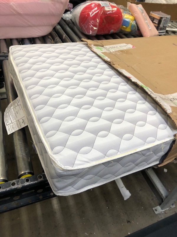 Photo 3 of Dream On Me Twilight 5” 88 Coil Innerspring Crib and Toddler Mattress, Grey Waterproof Vinyl Cover, Greenguard Gold & JPMA Certified, 10 Years Manufacture Warranty, Made in U.S.A, Removable Cover ---------- OUT OF THE BOX NEW