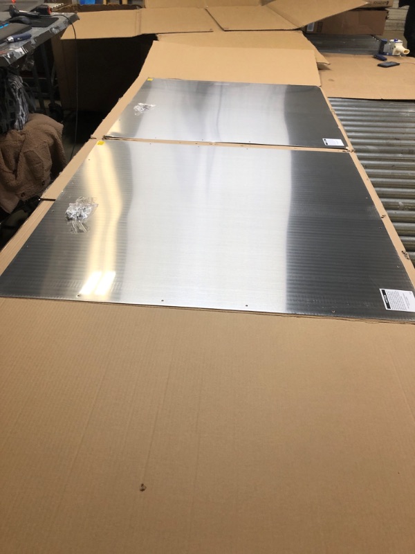 Photo 4 of 2 pieces of ---Prime-Line J 5019 36 inch X 36 inch Stainless Steel Commercial Door Kickplate