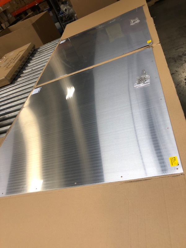 Photo 3 of 2 pieces of ---Prime-Line J 5019 36 inch X 36 inch Stainless Steel Commercial Door Kickplate