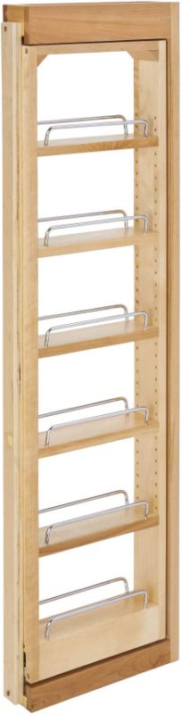 Photo 1 of  Wooden Adjustable Pull-Out Between Cabinet Wall Filler Kitchen Storage Organizer Unit for New Cabinets