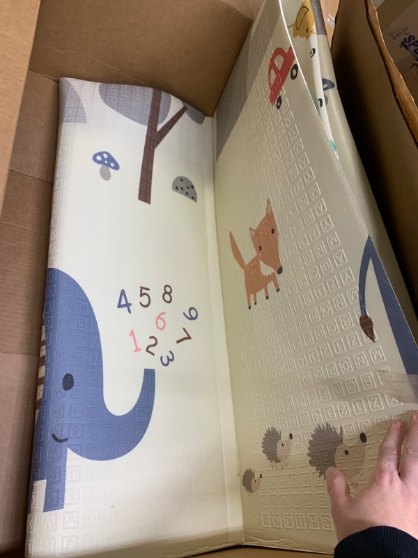 Photo 3 of Baby Foam Play Mat --- Box Packaging Damaged, Minor Use, Dirty From Previous Use
