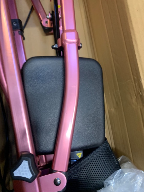 Photo 5 of Able Life Space Saver Rollator - Regal Rose --- Box Packaging Damaged, Item is New
