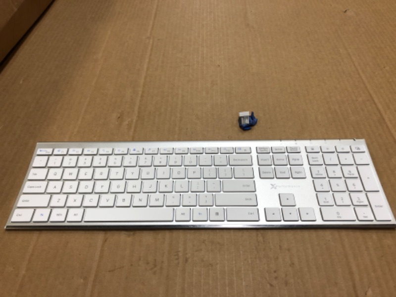 Photo 2 of 
X9 Performance Slim Full Size Wireless Keyboard for Laptop and Desktop PC | Elegant Low Profile 2.4G Computer Keyboard Wireless - Rechargeable Flat Keyboard..