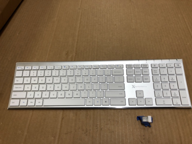 Photo 3 of 
X9 Performance Slim Full Size Wireless Keyboard for Laptop and Desktop PC | Elegant Low Profile 2.4G Computer Keyboard Wireless - Rechargeable Flat Keyboard..