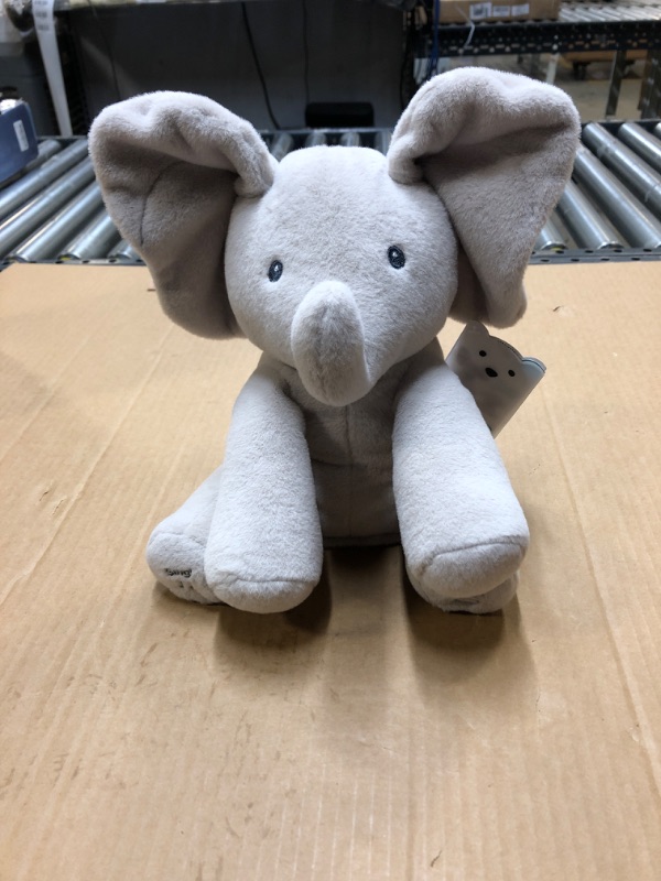 Photo 1 of GUND Baby Official Animated Flappy The Elephant Stuffed Animal Baby Toy Plush for Baby Boys and Girls, Gray, 12" (Song Styles May Vary) Grey