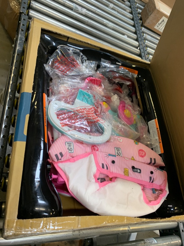 Photo 3 of Delta Children First Race 2-in-1 Walker, Pink --- Box Packaging Damaged, Moderate Use, Scratches and Scuffs Found on Item, Missing Parts
