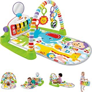 Photo 1 of Fisher-Price Deluxe Kick & Play Piano Gym, Baby Activity Playmat With-Toy Piano, Lights, Music And Smart Stages Learning Content For Newborns And Up --- Box Packaging Damaged, Item is New

