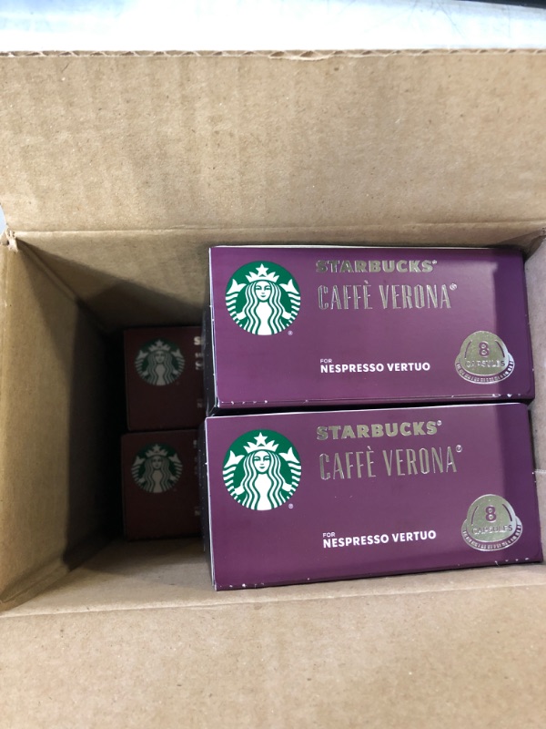 Photo 2 of Starbucks by Nespresso Dark Roast Variety Pack Coffee (32-count single serve capsules, compatible with Nespresso Vertuo Line System) BB 05/22/23