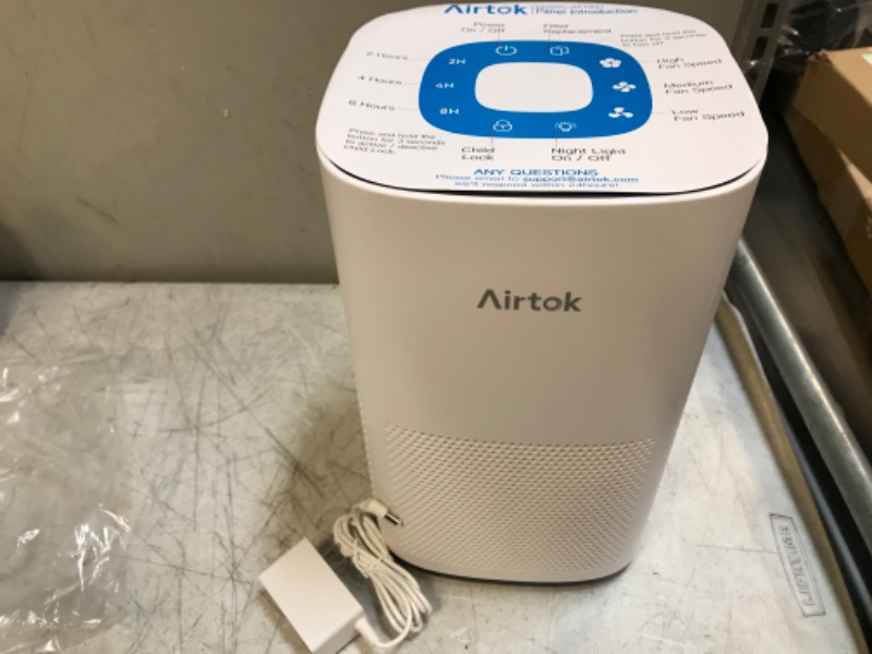 Photo 2 of AIRTOK Air Purifiers for Home Bedroom Large Room with H13 True HEPA Filter| 793 ft2 Coverage Max| Air Cleaner Filter for Wildfire Smoke Dander Odor| 99.9% Removal to 0.1mic| Ozone-Free, Night Light