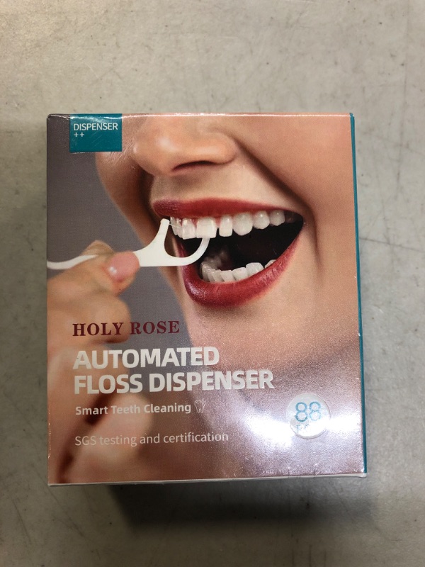 Photo 2 of Dental Floss Picks,HolyRose Flossers Dispenser White with for Adults Floss Sticks 88 Count High Toughness Flossing Toothpick,Flosser Container Storage Neatly,Cleaning Teeth More Hygienic.