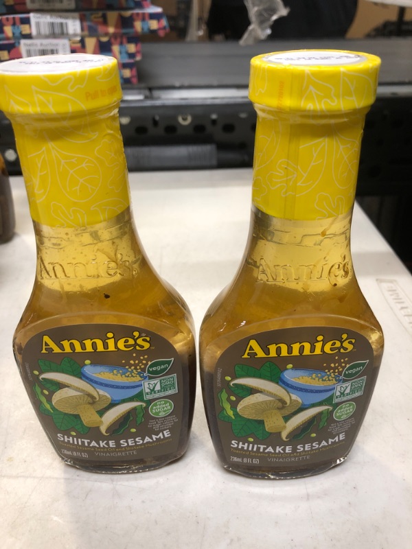 Photo 2 of 2 PCS ---Annie's Natural Shiitake Sesame Salad Dressing, Non-GMO, 8 fl oz