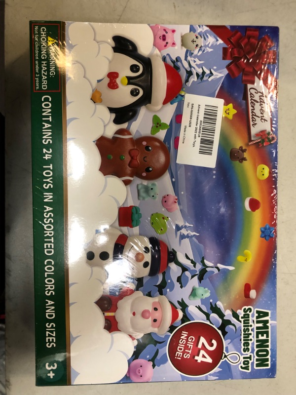 Photo 1 of 24 Pack Christmas Stress Balls Toys 4 Xmas Jumbo Slow Rising + Medium 12 Keychain Animal + 8 Mochi Squishy Toys Party Favors for Kids Holiday Stocking Stuffer Gifts