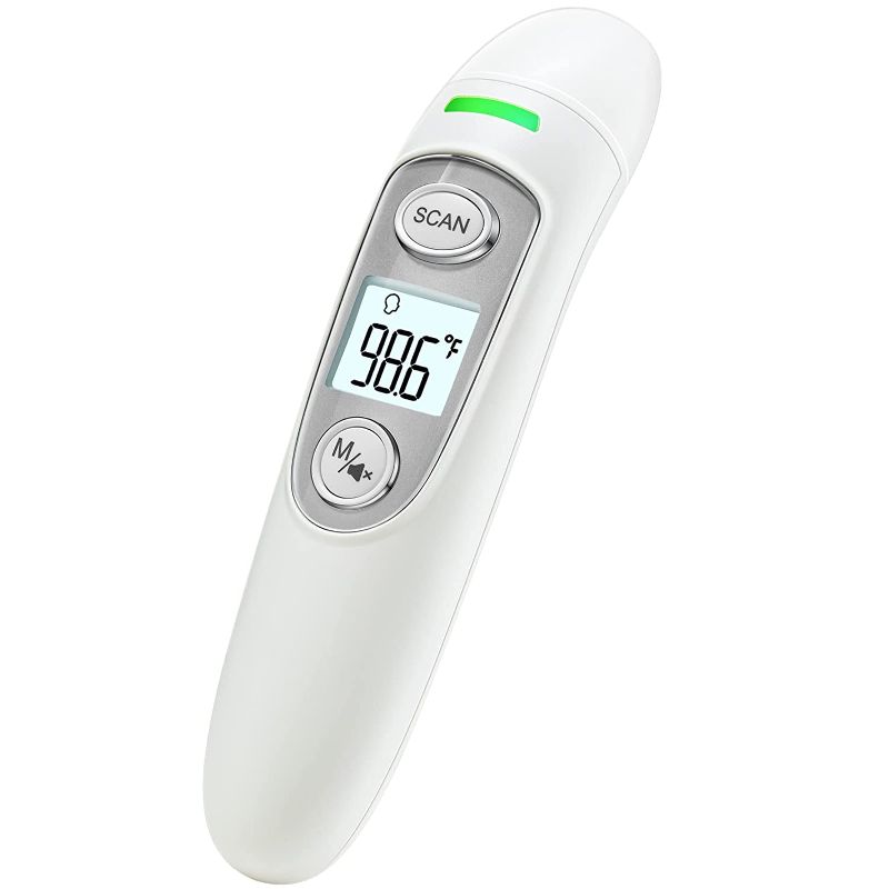 Photo 1 of Goodbaby Forehead Thermometer for Adults, Digital Thermometer for Fever, Easy to Use and Accurate for Babies, Kids and Adults, White01
