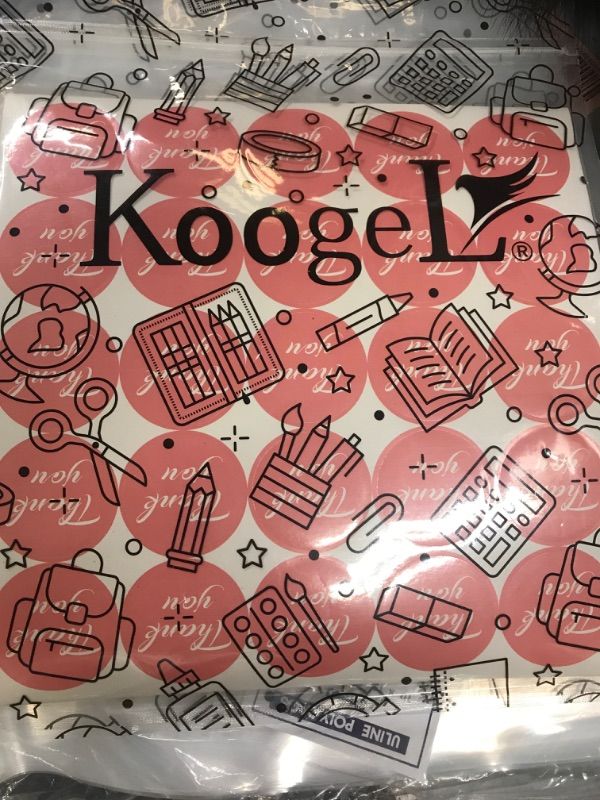 Photo 2 of Koogel 500 PCS Thank You Stickers 4 Colors Thank You Round Sticker Labels for Boutiques Giveaways Envelope Seals Weddings Birthday Party Gift Wrapping Bags