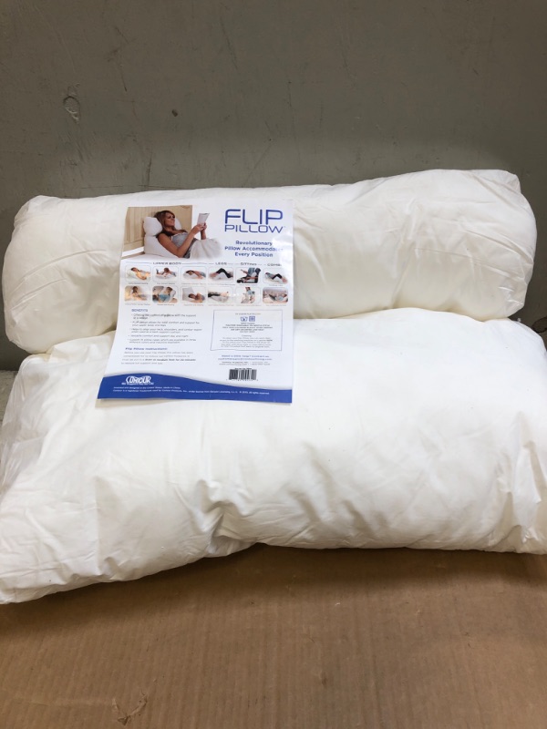Photo 1 of Contour Flip Pillow - 10-in-1 Rest Positions Wedge Pillow for Gentle, Plush Elevation for Back, Knees, Legs or Stomach Support Comfort & Relief - King Size (30 inch Width - Pillow ONLY) King Pillow Only, 30 Inch wide