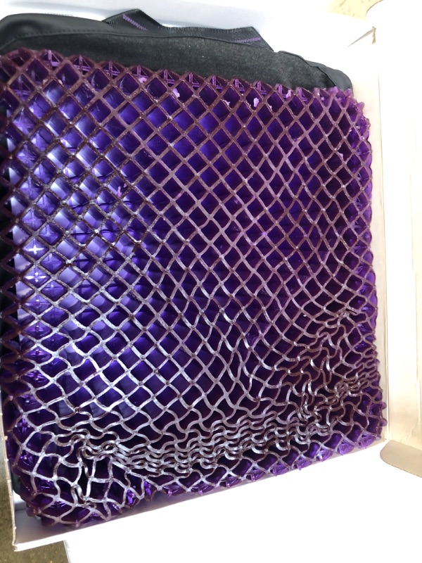 Photo 2 of Purple Royal Seat Cushion - Seat Cushion for The Car Or Office Chair - Temperature Neutral Grid