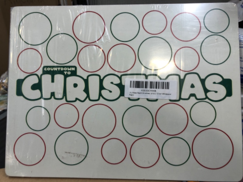 Photo 1 of Dry Erase Board Christmas Countdown Calendar for Advent Season 9 x 12 Inch Whiteboard