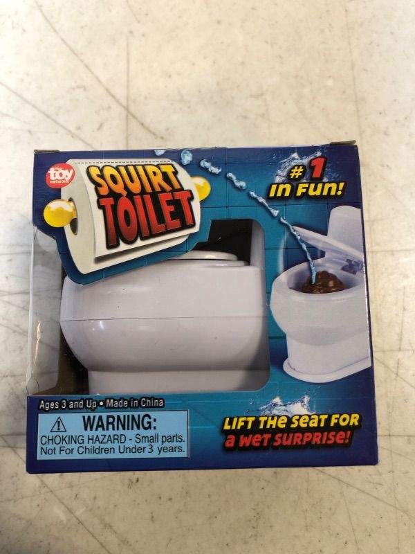 Photo 2 of ArtCreativity 4 Inch Squirt Toilet - Gag Gift for Kids and Adults with 3D Poo Emoticon - Lift Seat to Spray Water - Funny Water Squirting Prank Toy - Hilarious Prankster Joke Stuff for Boys and Girls