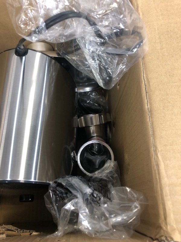 Photo 1 of CHEFFANO Meat Grinder, 2600W Max Stainless Steel Food Grinder Electric, ETL Approved Heavy Duty Meat Mincer Machine with 2 Blades, 3 Plates, Sausage Stuffer Tube & Kubbe Kit for Home Kitchen Use
