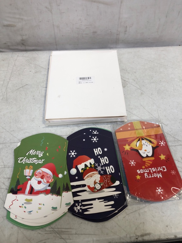 Photo 1 of 24 Pieces Christmas Pillow Boxes Xmas Present Card Holder Snowman Christmas Card Boxes Paper Pillow Candy Boxes for Present Wrapping Wedding Favors Baby Shower Birthday Party