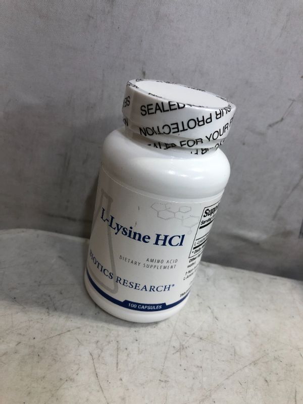 Photo 2 of BIOTICS Research L Lysine HCI Amino Acid L lysine Supplement Promotes Energy, Boosts Immunity, Stimulates Calcium Absorption 100 Capsules
