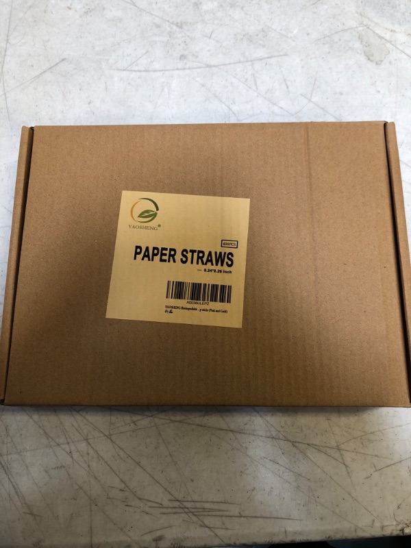 Photo 2 of 400PCS YAOSHENG Paper Straws for drinking, Gold and Pink Paper Straws for Cocktail Party Supplies,Birthday,Wedding,Bridal/Baby Shower,Juice,shakes,Smoothies (Pink and Gold)
FACTORY SEALED

