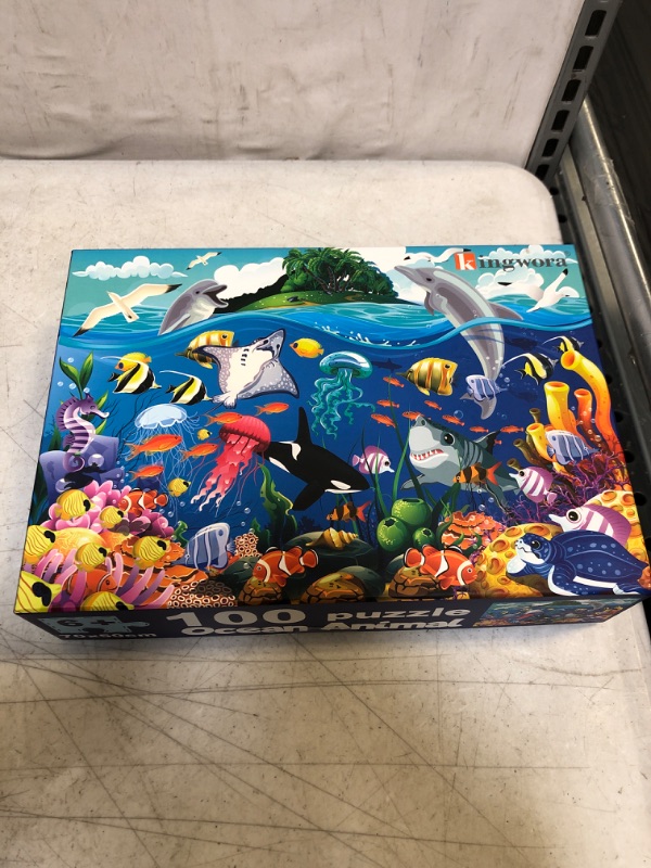 Photo 2 of 100 Piece Puzzles for Kids Ages 4-8 - Ocean Animal Design,Underwater Floor Puzzle for Kids Ages 3-5,Raising Children Recognition & Promotes Hand - Eye Coordination,27.56×19.7inchs
FACTORY SEALED