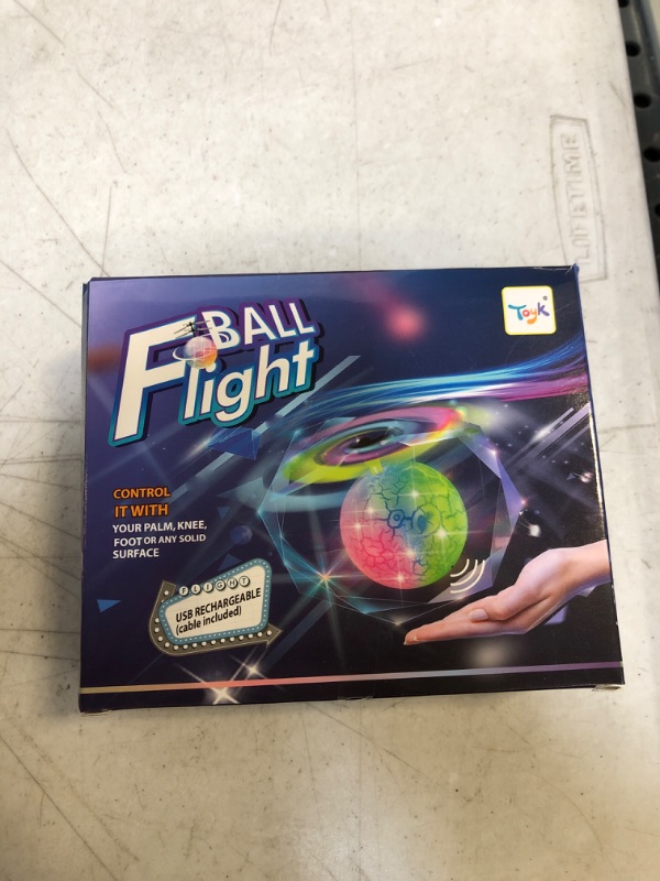 Photo 2 of Flying Toy Ball Infrared Induction RC Flying Toy Built-in LED Light Disco Helicopter Shining Colorful Flying Drone Indoor and Outdoor Games Toys for 3 4 5 6 7 8 9 10 Year Old Boys and Girls